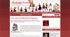 Desktop Screenshot of madonnacostumes.org