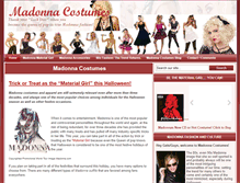 Tablet Screenshot of madonnacostumes.org